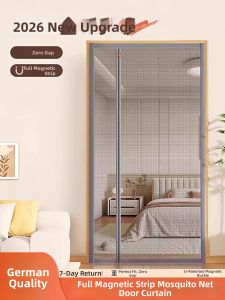 SHULIAN | Magnetic Insect Repelling Door Curtain Easy Installation Magnetic Strip