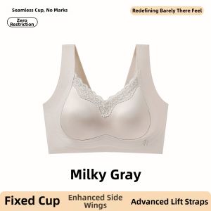 Supportive Gather Bra Comfortable Back Beautiful Seamless Bra
