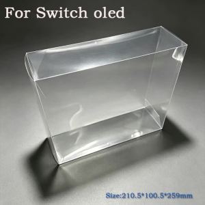 PET Clear Protective Display Storage Box Dust‑Proof Anti‑Scratch For Switch OLED Splatoon 3  Only Clear Box Included