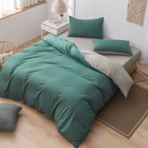 ผ้าฝ้ายชุดเครื่องนอนขนาดเต็มแห่กันสามชิ้นผ้านวมสี่ชิ้นแบนแผ่นผ้านวม 18m2 เครื่องนอนอุปกรณ์เสริม