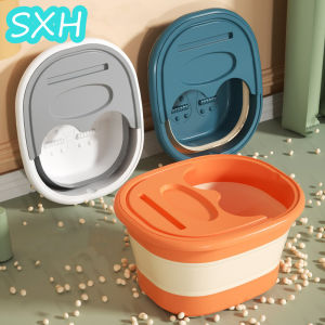 Xô Ngâm Chân Gấp Gọn Có Nắp Đậy Bồn Rửa Chân Bê Bồn Ngâm Chân Gia Dụng Chậu Ngâm Chân Trẻ Em Xô Gấp Gọn Tiện Dụng SXH