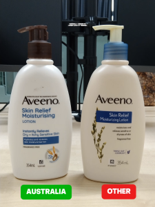 Aveeno Skin Relief Moisturising Lotion Fragrance Free - 354ml/1Litre | Dry Sensitive Skin