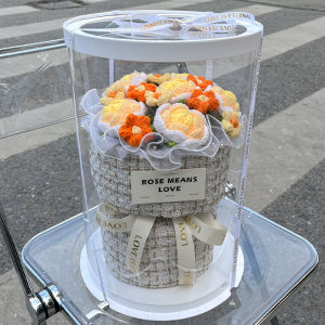 Hoa Hồng Dệt Kim Mô Phỏng Quà Tặng Sinh Nhật Cho Bạn Gái Hộp Quà Tặng Bó Hoa Tươi Lâu Bằng Sợi Dệt Kim Đồ Trang Trí Nhà