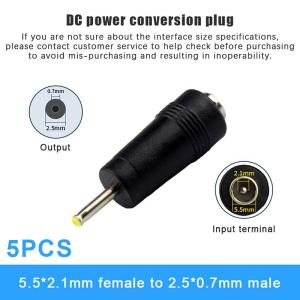 【Y】1/5/8/14Pcs USB C to DC 5.5x2.1mm Power Jack Adapter Plug Micro USB 2.0 Connector for Type C/ Tablet 5V