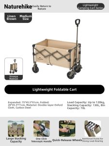 NatureHike | Portable Folding Picnic Cart for Camping
