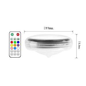 สีสันลอยไฟสระว่ายน้ํารีโมทคอนโทรลลอยหลอดไฟ LED IPX7 กันน้ํา 3 จับเวลา 9 สําหรับชายหาด Patio Poolside Decor
