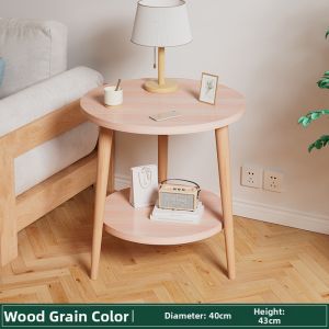 Double Layer Round Minimalist Luxury Side Table