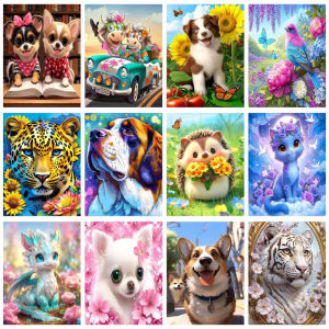 Oil Painting By Numbers Cartoon Magic Wildlife Decor Number Drawing Canvas DIY Pictures By Numbers Home Decor