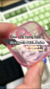 Ốp Case Trong Suốt Dux Ducis cho Airpods Pro 3 / Airpods 4 / Airpods Pro 2 Có Khóa Chống Rới Nắp - PECL Series