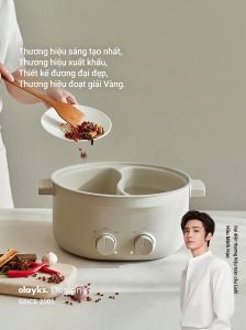 [China Plug Adapter Needed] Multi-functional Split Hotpot 6L