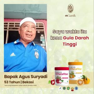 mGanik Metafiber Minuman Serbuk Tinggi Serat untuk Diabetes Alami Ready Surabaya