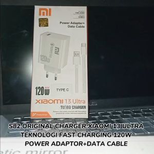 S82 ORI CHARGER XIAOMI 120 W USB TYPE C TIPE 13 ULTRA TEKNOLOGI SUPER FAST CHARGING POWER ADAPTOR DA