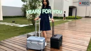 【Local Delivery Quickly】18inch Aircraft captain chassis fashion camera box make up box aluminum frame luggage men and women universal wheel travel trolley box Boarding luggage