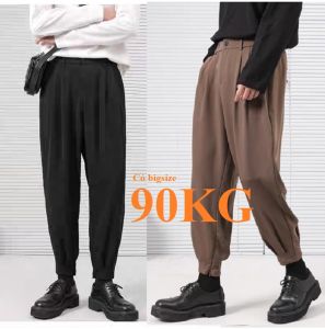Quần Baggy Nam Khóa Gấu phong cách Vải tuyết mưa cao cấp Có Bigsize 90KG