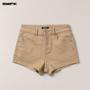 SMFK | High Waist Slimming A-Line Denim Shorts