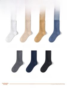 JINGCHI | Mens Winter Thickened Wool Socks Mid-calf Fleece Lined Anti-Odor Warm Floor Socks Autumn Winter Style Loop Wool socks