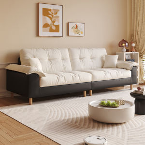 Compact Cloud Sofa Colorful Modern Linen Scratch-Resistant Removable Cover Straight