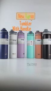 Tyeso Tumbler With Handle 600ml/750ml Keep Hot And Cold 304 Stainless Steel Double Layer Insulated Thermos Flask Water Bottle Botol Air 保温瓶保温杯