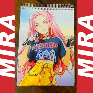Huntrix Sketchpad A5 Size Drawing Tablet for Kids with Character Illustrations