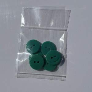 Smile Button | Green Buttons 15mm x 2hole DIY Craft Sewing by SewWearStore