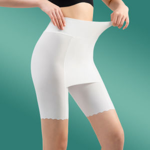 Ice Silk Safety Shorts Womens Summer Thin Abdomen Control Breathable Cooling Bottoms plus Size Skirts Underwear