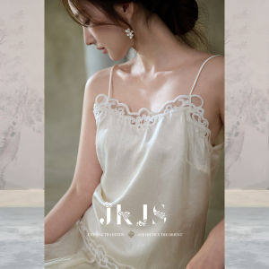 JK＆JS | Lace Border Acetate Tank Top
