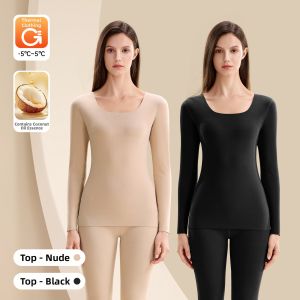 Baisina | Seamless Thermal Underwear Set Heated Fleece Padded