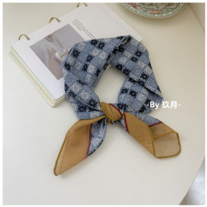 Khăn Choàng Quai Tóc Phong Cách Anh Quốc Đa Năng Vải Lanh Cotton Phong Cách Rừng Cổ Điển Khăn Choàng Trùm Đầu Phong Cách INS Khăn Quàng Cổ