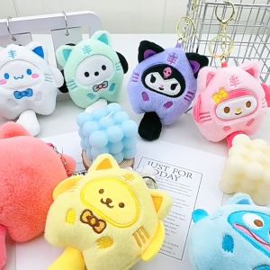 HAHA TOY Cute Sanrio Plush Keychain Melody Toy Doll Pendant Creative Gift for Couples & Students