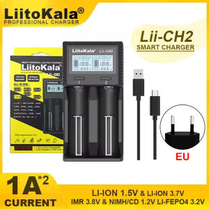 LiitoKala Lii-CH2 Rechargeable Battery Smart Charger For 1.5V AA AAA Li-ion 3.2V 3.7V 18650 21700 26650 26700 14500 16340