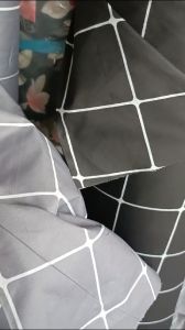 Bahan Kain Sprei Disperse Motif Kotak Marco Katun Microsilk Meteran Bahan Gorden