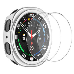 Miếng Dán Bảo Vệ Màn Hình Chống Trầy Xước Samsung Galaxy Watch 8/8 Classic 46mm Có Nắp Đậy - Vỏ Đồng Hồ Tương Thích Chống Rơi 40/44mm
