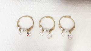 Bandai | Snoopy Film and Television Peripherals Personalized Creative Bracelets for Girls Sweet and Cute Fashion Pendant Bracelets