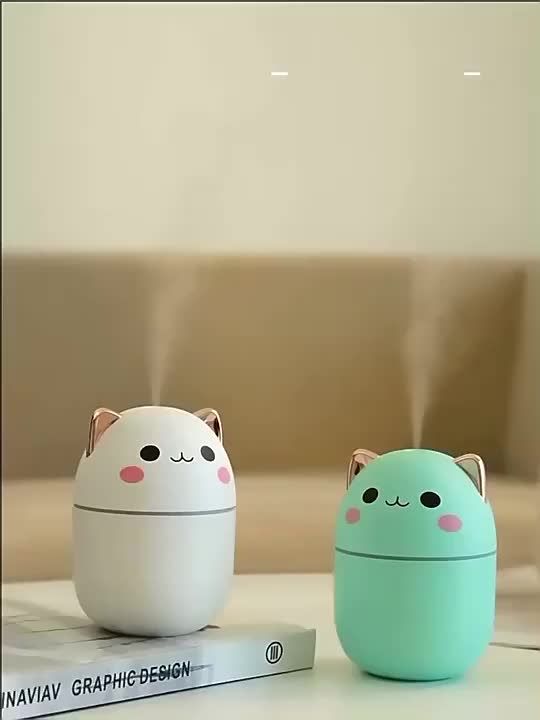 Cute Air Humidifier Essential Oil Humidificadores Home Bedroom Aroma ...