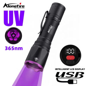 Alonefire SV120 15W 365nm UV LED High Power Blacklight Flashlight LCD USB Rechargeable UV Glue Curing Cat Dog Pet Stain Tinea Marker lamp Torch