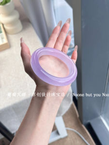 Violet Agate Bracelet High Ice Pale Purple Quartz Rock Jade Womens Style Original Design  out Fashion Jewelry Gift