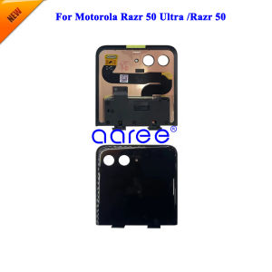 New Model AMOLED LCD Screen For Moto Razr 50 Razr 50 ultra Small LCD Screen Touch Digitizer Assembly