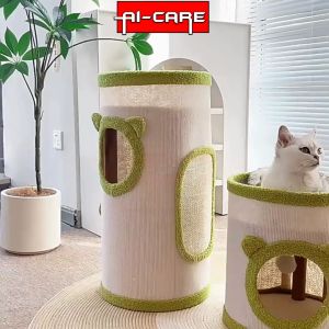 Cat Tree Scratcher Pets Kitten Scratching Post Board Cat Toys Cat Scratcher Pole Kucing Scratcher Cat Tree