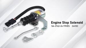 OE 3991168 SA-4941-24 3964628 24V Engine Cutting Solenoid Valve For Cummins Coil 6CT 8.3 Flameout Solenoid Valve Replace Parts