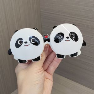 New Childrens Silicone Sunglasses Cute Panda Baby Flip Cover Shades Boys Girls Polarized Sun Glasses Fashionable Accessories