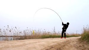 Fishing Rod Fiberglass Spinning 1.5M/1.8M/2.1M Ultra Light Spinning Reel Fishing rod Fishing Gear