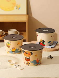 Japanese Design Cartoon Sealable Large Capacity Soup Bowl