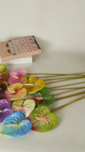 BUNGA ANTHURIUM KUPING GAJAH JUMBO 12CM LATEX X1 PREMIUM HIASAN DEKORASI RUMAH & RUANG TAMU IMPORT