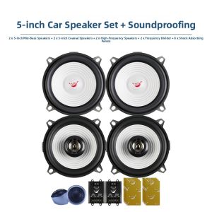DONGLIGU | Power Drum Car Audio Upgrade Heavy Bass Coaxial Full Range Speaker Set