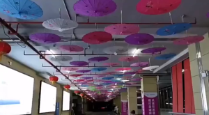 84cm Chinese Traditional Oil Paper Umbrella Flower Patterned Silk Retro Japanese Paper Umbrella