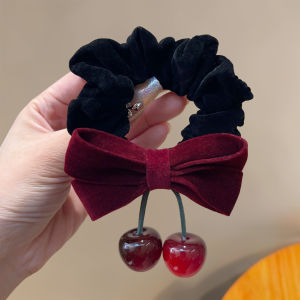 MOYAJIEKA | Red Velvet Flower Hair Tie