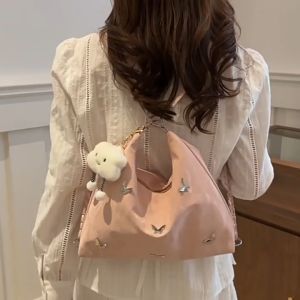 Túi xách nữ đeo chéo túi đeo kiểu balo 2 trong 1 phong cách dây chỉnh tiện lợi tặng kèm móc mây siêu dễ thương TTS68 937