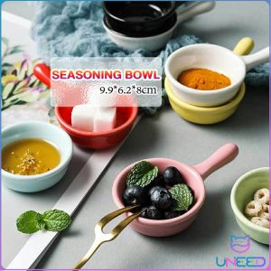Need. Creative Ceramic Mini Seasoning Dish with Single Handle 9.9*6.2*2.8cm