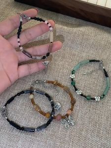 J&C Natural Jade Shiny Natural Agate Lucky Bracelet Temperament Jewelry HB1570