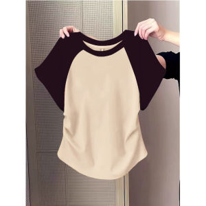 Áo Thun Cotton Tay Ngắn Cho Nữ Dáng Ôm Vừa Vặn Cổ Tròn in Họa Tiết Thời Trang Mùa Hè Thường Ngày